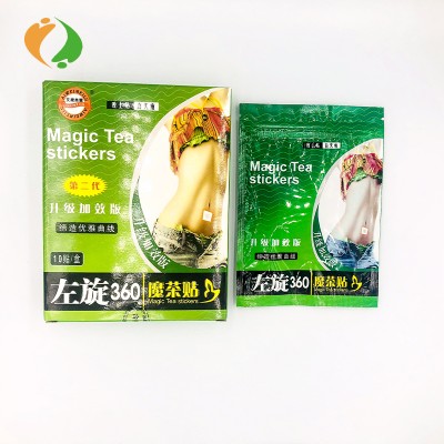 Green Tea L-carnitine Slimming Fat Burning Magic Tea Sticker Sleeping Weight Loss Patch