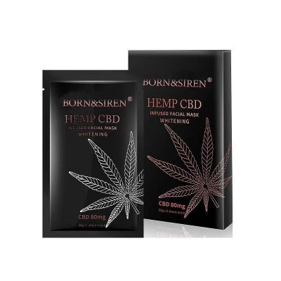 Wholesale CBB Hemp Oil Anti-aging Brightening Bamboo Charcoal Black Facial Mask